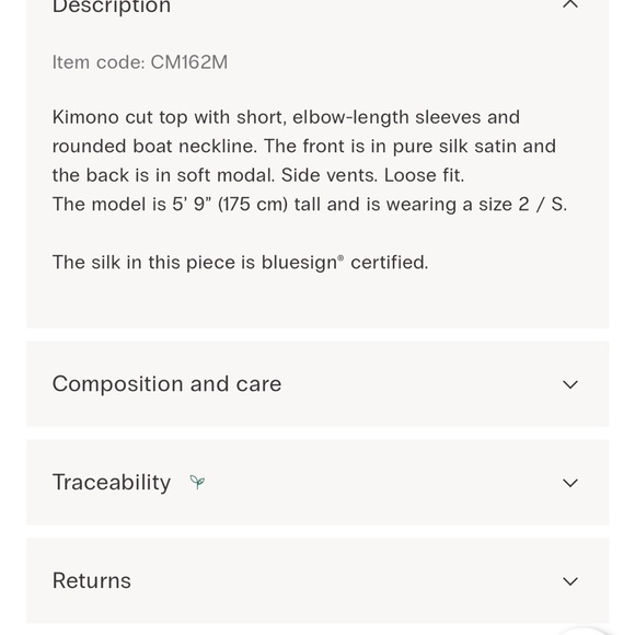 Nwt intimissimi silk and modal top short sleeve L large spray blue Italy - Picture 14 of 15